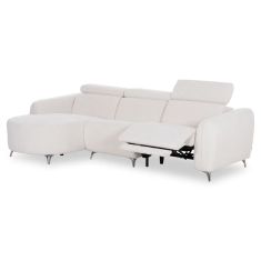 ΚΑΝΑΠΕΣ ΑΡΙΣΤΕΡΗ ΓΩΝΙΑ 3Θ ΜΕ RECLINE VALENTE HM3317.02L ΜΠΕΖ ΥΦΑΣΜΑ 275x160x104Yεκ |  Καναπέδες γωνιακοί στο espiti
