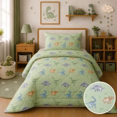 Πάπλωμα Παιδικό 100% Cotton Dinosaurs Astron Italy |  Παπλώματα Παιδικά στο espiti