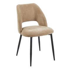 ΚΑΡΕΚΛΑ ΤΡΑΠΕΖΑΡΙΑΣ LAMETT HM18447.03 TAUPE ΥΦΑΣΜΑ-ΜΕΤΑΛ.ΜΑΥΡΑ ΠΟΔΙΑ 51x58x82Υεκ |  Καρέκλες στο espiti