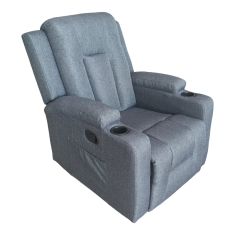 Πολυθρόνα relax με μηχανισμό massage Gessel pakoworld ανθρακί ύφασμα 80x90x98εκ |  Πολυθρόνες σαλονιού στο espiti
