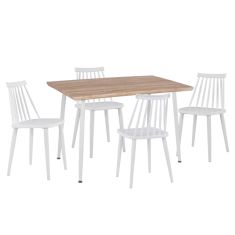 ΣΕΤ ΤΡΑΠΕΖΑΡΙΑΣ ΕΣ.ΧΩΡΟΥ 5ΤΜΧ PALOMA HM11389 ΛΕΥΚΟ-SONAMA MDF TOP |  Σετ τραπεζαρίες στο espiti
