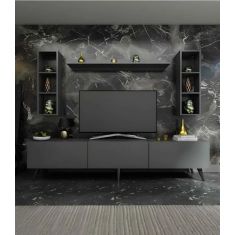 Stewehome Λευκό Έπιπλο Τηλεόρασης Τοίχου (150 cm) 396485 |  Έπιπλα τηλεόρασης στο espiti