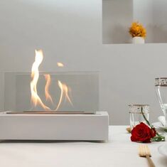 Stewehome Μοντέρνο Επιτραπέζιο Τζάκι Βιοαιθανόλης Μεταλλικής Κατασκευής μαύρο 31x14x20 cm 290825 |  Διακοσμητκά στο espiti