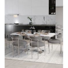 Stewehome Επεκτεινόμενο Τραπέζι με 6 Καρέκλες Σετ Κουζίνας 80x130x75 cm 473630 |  Σετ τραπεζαρίες στο espiti