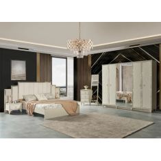 Stewehome Σετ Κρεβατοκάμαρας με Λιτή &amp; Κομψή Γραμμή 160x200x105 cm 520544 |  Σέτ Κρεβατοκάμαρας στο espiti
