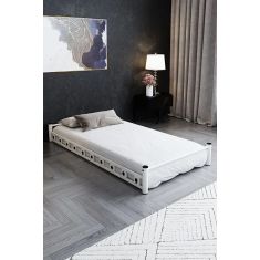 Stewehome Μονό συρόμενο βοηθητικό κρεβάτι λευκό μεταλλικό 90x180 cm 972486 |  Κρεβάτια στο espiti