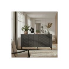 Stewehome Κονσόλα έπιπλο τηλεόρασης πολύχρηστο ντουλάπι και γωνιά καφέ 150x32x75 cm 990573 |  Βιτρίνες - Έπιπλα εισόδου στο espiti