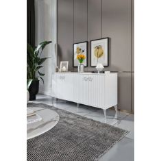 Stewehome κονσόλα mdf με μεμβράνη και πόρτες 160x40x84 cm 517055 |  Βιτρίνες - Έπιπλα εισόδου στο espiti