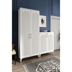 Stewehome Μεταλλική λαβή για παπουτσοθήκη πορτμαντό και βεστιάριο από Συνθετικό ξύλο (4) 140x190x190 cm 638606 |  Καλόγεροι -Κρεμάστρες στο espiti