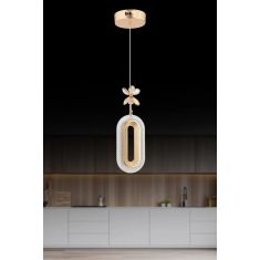 Stewehome μονό φωτιστικό οροφής με led από μέταλλο για σαλόνι 35x35x71 cm 888740 |  Οροφής στο espiti
