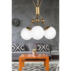 Stewehome Σετ 3 τεμαχίων φωτιστικών οροφής από μέταλλο για σαλόνι με ντουί 451016 |  Οροφής στο espiti