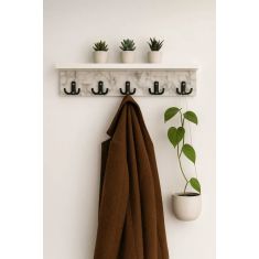 Stewehome Κρεμάστρα τοίχου παλτό από mdf 70x18x18 cm 924304 |  Καλόγεροι -Κρεμάστρες στο espiti