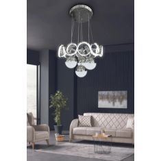 Stewehome Σετ 4 τεμαχίων μοντέρνου φωτιστικού οροφής LED για σαλόνι 30x60x51 cm 155301 |  Οροφής στο espiti