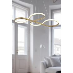Stewehome Φωτιστικό οροφής με LED για σαλόνι κουζίνα δωμάτιο διάδρομο σε εκρού απόχρωση 45x70 cm 841444 |  Οροφής στο espiti