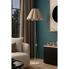Stewehome μοντέρνο επιδαπέδιο φωτιστικό με πτυχωτό μεταλλικό καπέλο για σαλόνι καθιστικό και υπνοδωμάτιο 248484 |  Δαπέδου στο espiti