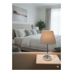 Stewehome μοντέρνο επιτραπέζιο φωτιστικό με μεταλλική βάση και κυλινδρικό γκρι καπέλο 63803385 |  Επιτραπέζια στο espiti