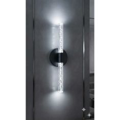 Stewehome Μοντέρνο φωτιστικό τοίχου LED με λευκό LED και μπαταρία σε ανθρακί γκρι 60361356 |  Απλίκες στο espiti