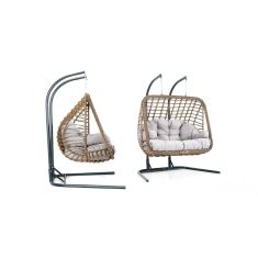 Stewehome Διπλή Κούνια Καθίσματος 155x90x130 cm 999201 |  Κούνιες στο espiti