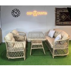 Stewehome Σετ Καθιστικού Κήπου για 4 Άτομα 70x110x71 cm 409752 |  Σετ τραπεζαρία κήπου στο espiti