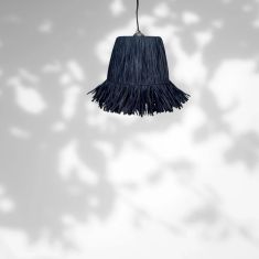Stewehome Μαύρο Βοhemian Φωτιστικό Οροφής Από Ψάθα 20x20x35 cm 233052 |  Οροφής στο espiti