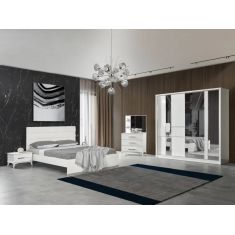 Stewehome Σετ Κρεβατοκάμαρας 6 Τεμαχίων Κομψή Αισθητική 160x200x105 cm 440034 |  Σέτ Κρεβατοκάμαρας στο espiti