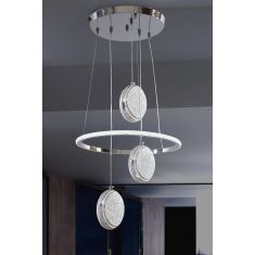 Stewehome Κρεμαστό Φωτιστικό LED 3 Χρωμάτων SNM2050 Πολυτελής Μοντέρνος Σχεδιασμός 40x90x90 cm 130041 |  Οροφής στο espiti
