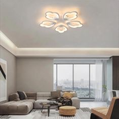 Stewehome MS17005-5 Λευκό Πλαφόνιερ 5 LED Φωτιστικό Σχέδιο Μοντέρνο &amp; Λιτό 70x70x10 cm 530734 |  Οροφής στο espiti