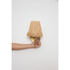Stewehome Σετ 2 Τεμ. Boho Ραφιά Σάκακλι Ελ Γιαπιμί Απλικ Εσκίτμε Γκολντ Led 30x24 cm 131891 |  Απλίκες στο espiti
