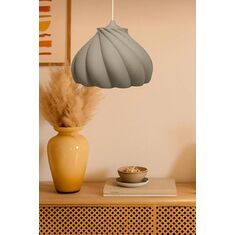 Stewehome Κρεμαστό Φωτιστικό Pumpkin Πλαστικό Μονόφωτο Γκρι 25x25x25 cm 529912 |  Οροφής στο espiti