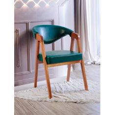 Stewehome Wunder καρέκλα ξύλινη κλασική Πράσινο / Καφέ 60x58x85 cm 281367 |  Καρέκλες στο espiti