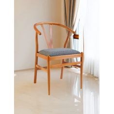 Stewehome Line καρέκλα τραπεζαρίας ξύλινη δρυς με υφασμάτινο κάθισμα μοντέρνα 45x50x85 cm 306981 |  Καρέκλες στο espiti