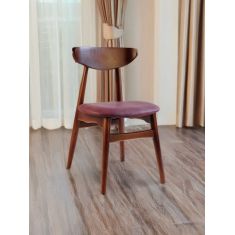 Stewehome Astana καρέκλα τραπεζαρίας ίσια πλάτη καρυδιά μπορντό 55x47x81 cm 165692 |  Καρέκλες στο espiti