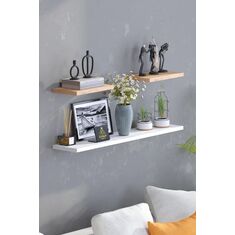 Stewehome Σετ 3 τεμαχίων μποέμ ραφιών τοίχου Ισκανδιναβικού στυλ από σανίδα με κρυφή σύνδεση Πολύχρωμο 196668 |  Ραφιέρες τοίχου στο espiti