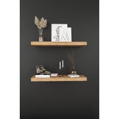 Stewehome Σετ 2 τεμαχίων διακοσμητικών ραφιών τοίχου από MDF Καφέ 50x12x12 cm 934937 |  Ραφιέρες τοίχου στο espiti