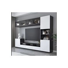 Stewehome Σετ επίπλων MDF με ντουλάπια και ράφια για κουζίνα και σαλόνι Πολύχρωμο + +2 x + 220x50x220 cm 884306 |  Έπιπλα τηλεόρασης στο espiti