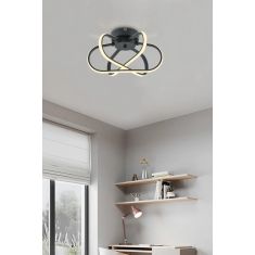 Stewehome μοντέρνο φωτιστικό οροφής με led για σαλόνι καθιστικό κουζίνα παιδικό δωμάτιο από μέταλλο Πολύχρωμο 35x35x20 cm 187436 |  Οροφής στο espiti