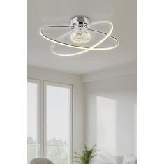 Stewehome Σετ 2 μοντέρνα φωτιστικά οροφής με led για σαλόνι καθιστικό κουζίνα παιδικό δωμάτιο από μέταλλο Πολύχρωμο 50x25x20 cm 894890 |  Οροφής στο espiti
