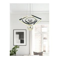 Stewehome μεταλλικό φωτιστικό οροφής με led 3 χρωμάτων για σαλόνι καθιστικό παιδικό υπνοδωμάτιο Πολύχρωμο 40x40x61 cm 672694 |  Οροφής στο espiti