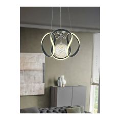 Stewehome Φωτιστικό οροφής μεταλλικό με LED για σαλόνι καθιστικό και παιδικό δωμάτιο Πολύχρωμο 30x30x61 cm 122082 |  Οροφής στο espiti