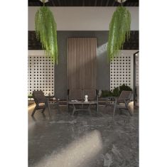 Stewehome Σετ καθιστικού κήπου μπαλκονιού και ταράτσας με 2 μονές και 1 διπλή πολυθρόνα και τραπεζάκι Καφέ 65x73x74 cm 681520 |  Σετ τραπεζαρία κήπου στο espiti