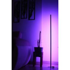 Stewehome γωνιακός φωτιστικός δαπέδου με led για φωτισμό δωματίου Μαύρο 149115 |  Δαπέδου στο espiti