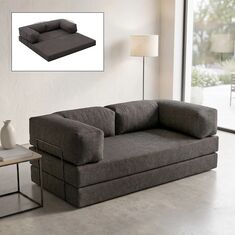 Καναπές - κρεβάτι Comfort Megapap τριθέσιος υφασμάτινος χρώμα ανθρακί 190x95x75εκ. |  Καναπέδες-Κρεβάτι στο espiti