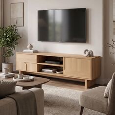 Έπιπλο τηλεόρασης Jenfia pakoworld mdf σε φυσική απόχρωση 150x39x45,5εκ |  Έπιπλα τηλεόρασης στο espiti