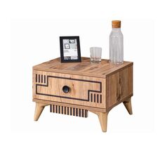 Stewehome Κομοδίνο Ξύλινο με 1 Συρτάρι Sonoma / Υ32 x Π50 x Β42εκ 50x42x32 cm 665644 |  Παιδικά έπιπλα στο espiti