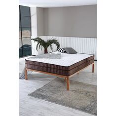 Stewehome Ορθοπεδικό Στρώμα Bamboo Ruyasi Σκληρό -Λευκό Καφέ 160x200x21 cm 207199 |  Στρώματα Ύπνου στο espiti