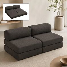 Καναπές - κρεβάτι Comfort Megapap τριθέσιος υφασμάτινος χρώμα ανθρακί 190x95x75εκ. |  Καναπέδες-Κρεβάτι στο espiti