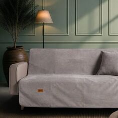 Ριχτάρι Αντιολισθητικό Αδιάβροχο Pearl 11 Grey - Τριθέσιο 180x300cm 52019075 Teoran |  Ριχτάρια στο espiti