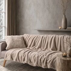 Διακοσμητικό Ριχτάρι Fox 02 Beige - 130 x 185 cm 52019057 Teoran |  Ριχτάρια στο espiti