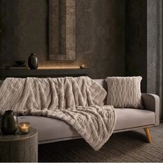 Διακοσμητικό Ριχτάρι Tiger  02 Beige - 130 x 170 cm 52019048 Teoran |  Ριχτάρια στο espiti