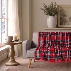 Ριχτάρι-Κουβέρτα Καναπέ Berries 10 Red - 130 x 170 cm 52019040 Teoran |  Κουβέρτες Καναπέ στο espiti